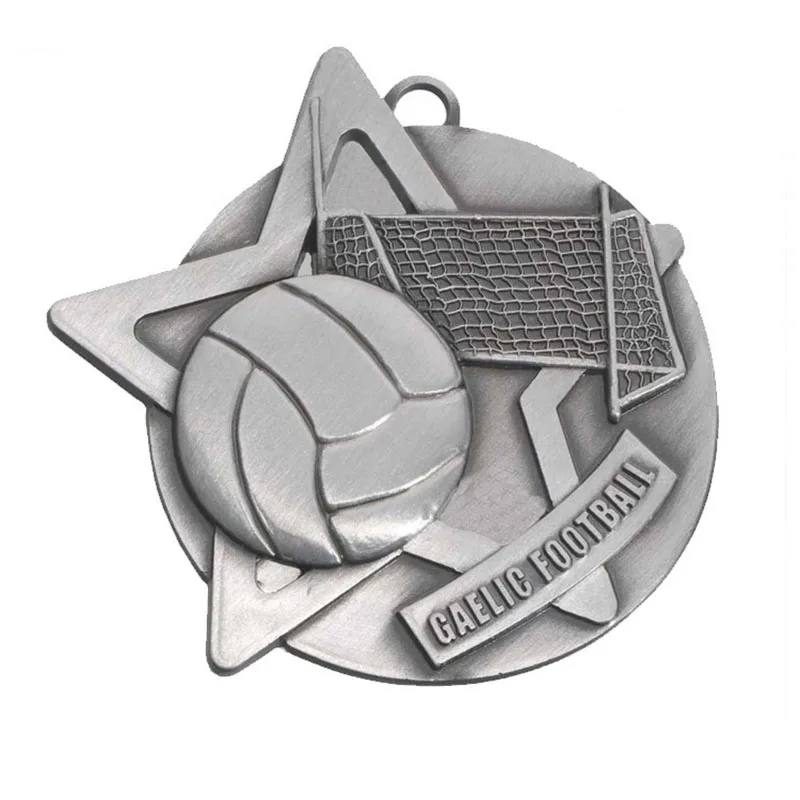 Wholesale custom blank metal zinc alloy baseball soccer football medals with ribbon