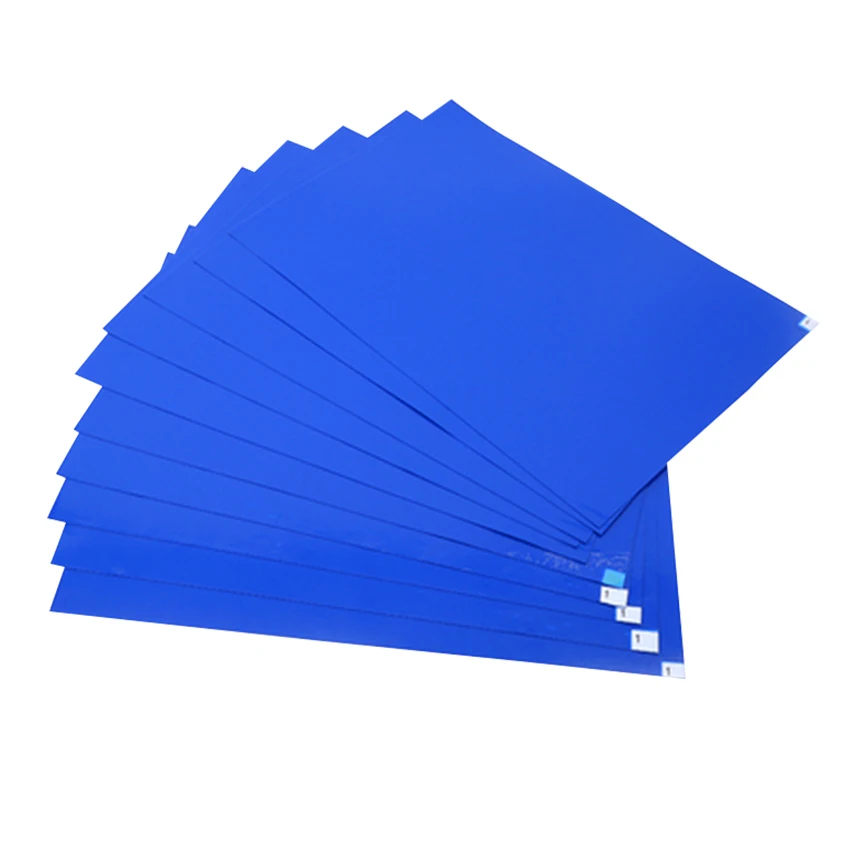 High Quality Industrial Blue PE 30 Layers Tacky Mat Sticky Mats For Cleanroom Workshop Laboratory Door Entrance