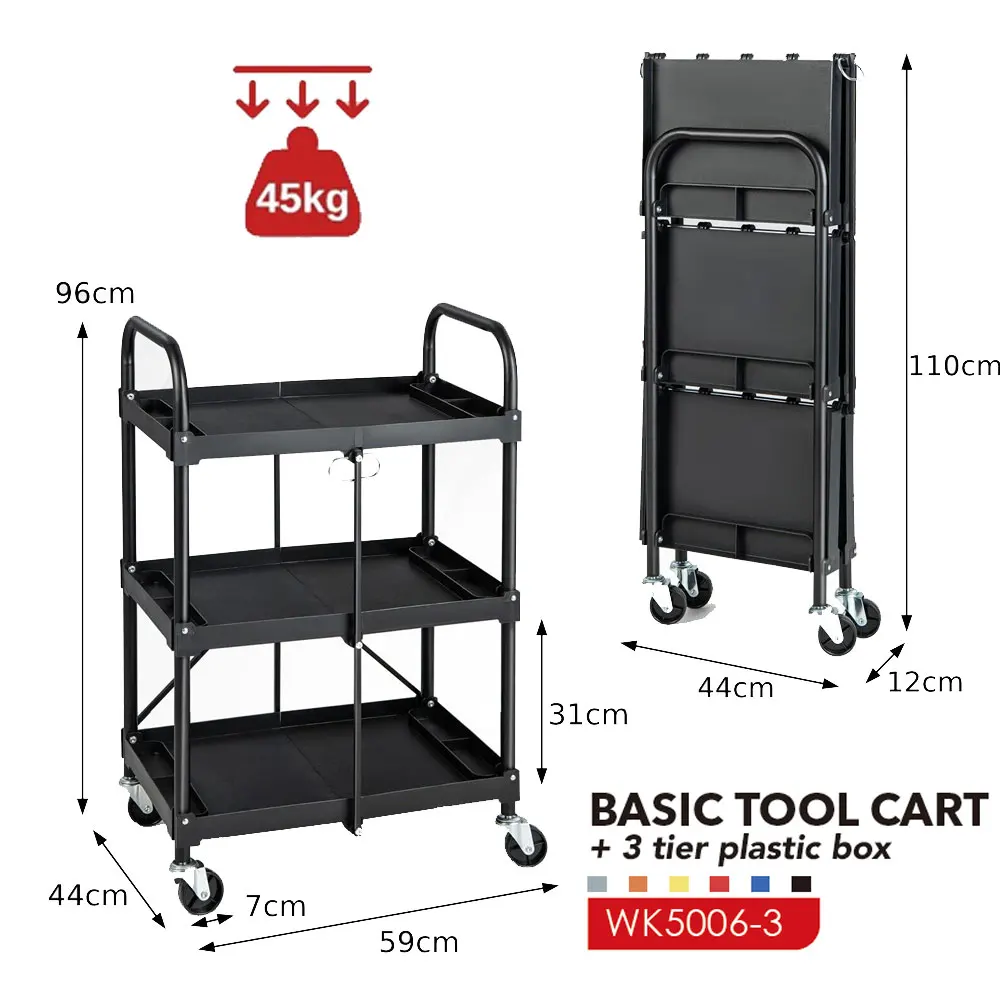 Serving Lightweight Rolling Mechanics Tool Trolley Cheap Iron Garage Tools Cabinet cart