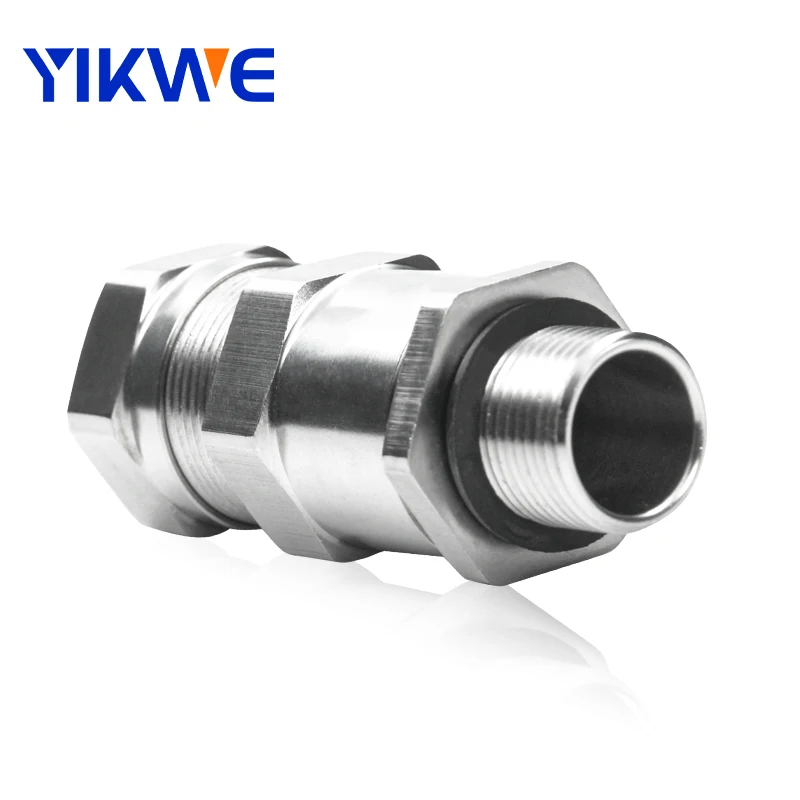 Single compressor Cable Gland Explosion Proof IP68 304 Stainless Meteal Waterproof Connectors PG7-63 pg Cable Gland