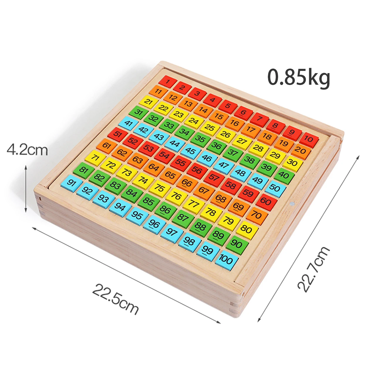 MathBox 9 Game Boards in 1 Wooden Preschool Puzzles Intelligence Multiplication Arithmetic Educational Lean for Brain Exercise