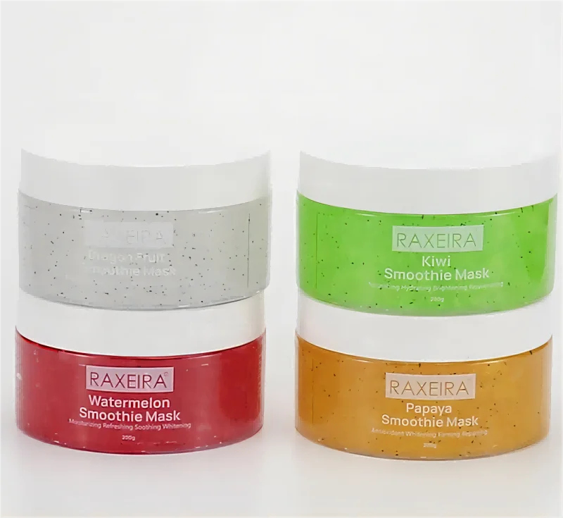 Private Label Organic Papaya watermelon kiwi dragon fruit Facial Mask Hydrating Brightening Sleeping Face Mask