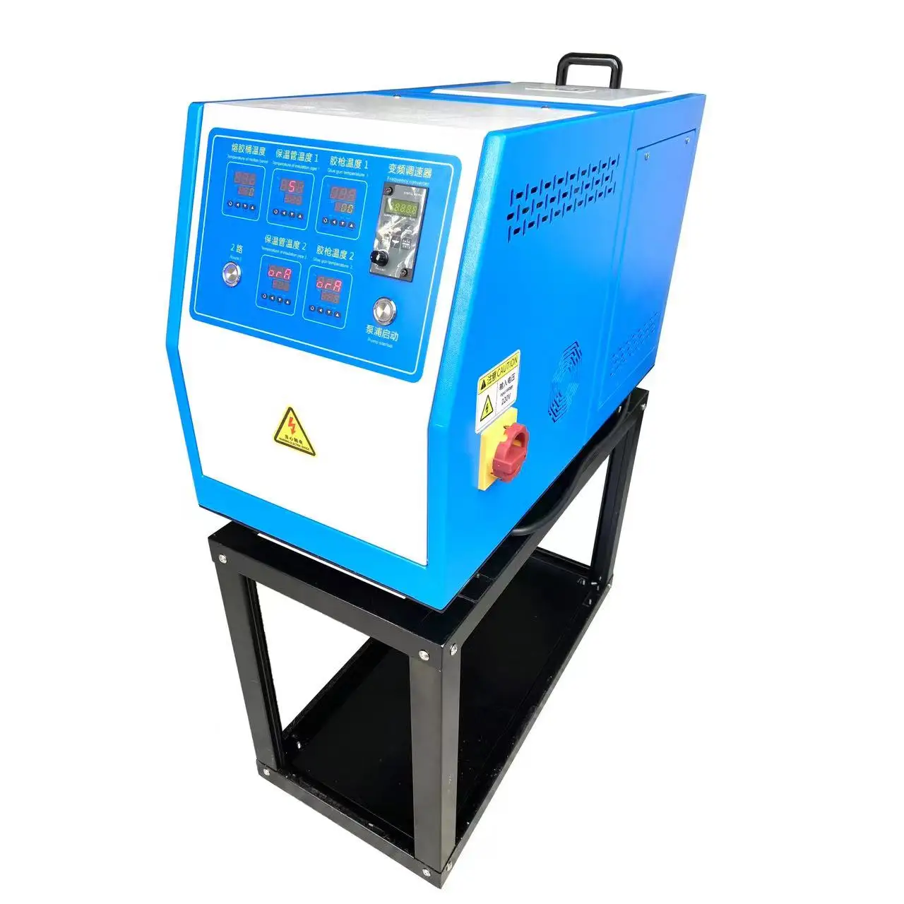 Shengsai 10L hot melt aplicator machines for plastic mailers with sensors to control gluing length
