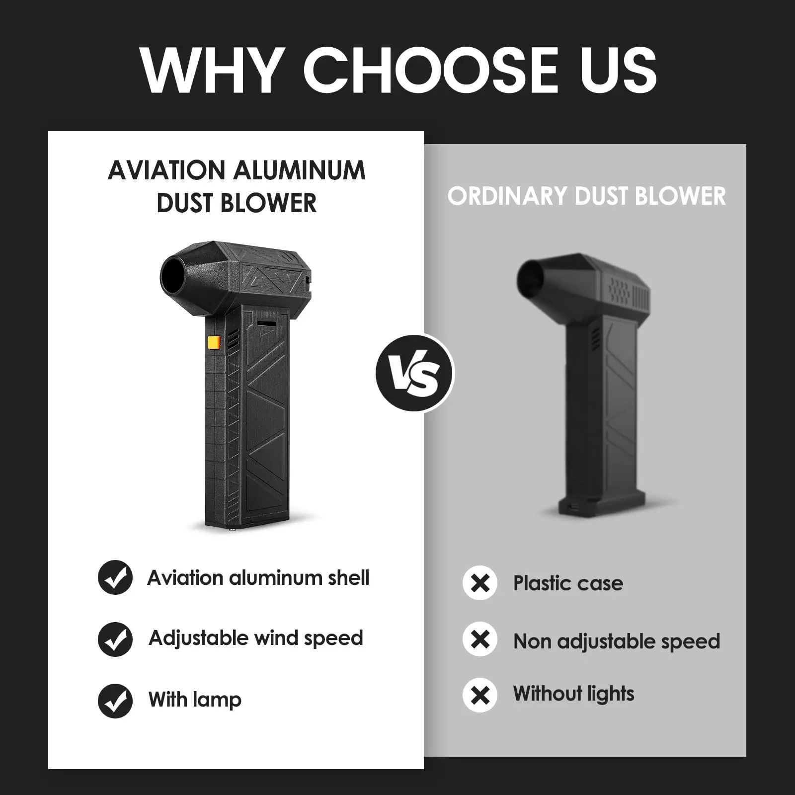 2024 new Portable Hand Held Turbo Violent Fan High-Speed Duct Fan Powerful mini cordless turbo jet blower for car drying