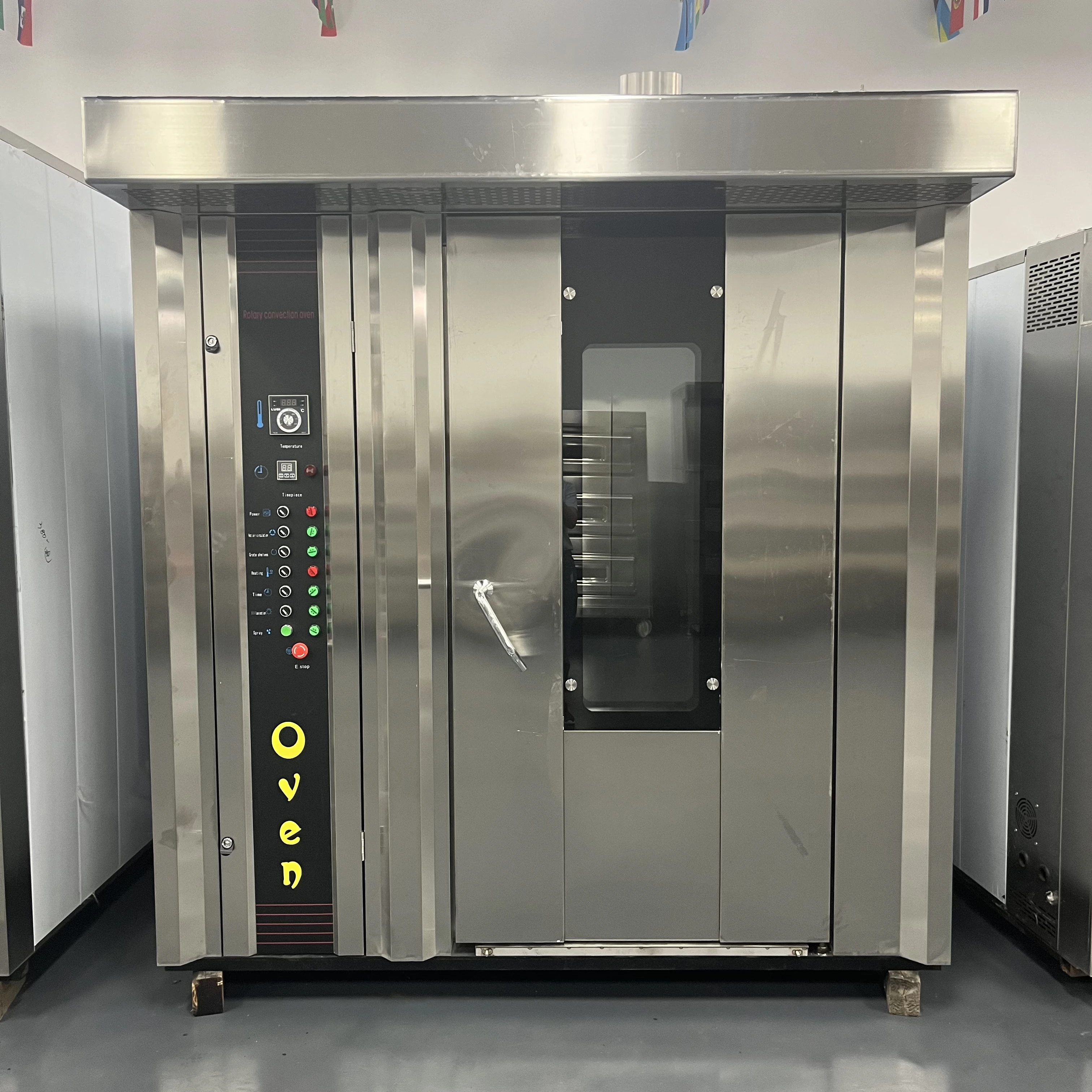 Commercial Bakery Equipment 16 Trays Hot Air Rotary Oven For Bread Maker Machine 32 Trays Electric/Gas Rotary Oven