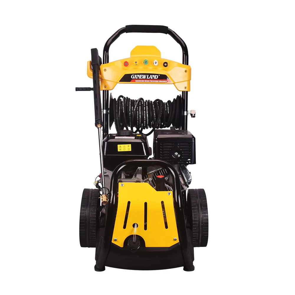 Newland 4000psi бензиновый двигатель мощный 20-метровый шланг с жесткой катушкой высокого давления для мойки автомобилей