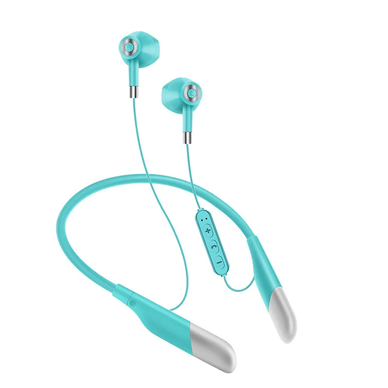 AKZ-R7 ecouteur sans fil neckband headset MP3 card playing listening to songs 20 hours folding wireless neck headset