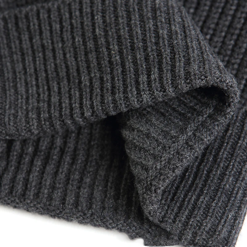 100% merino wool knitted winter beanie wool hats custom for men