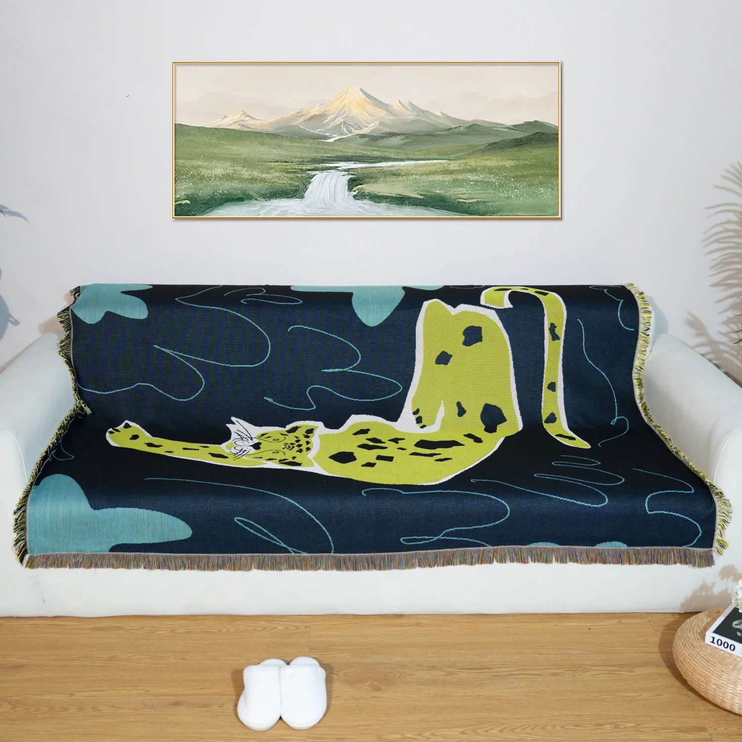 Wholesale Jacquard Woven Art Tapestry Wall Hanging Wall Decoration Picnic Rug Blanket