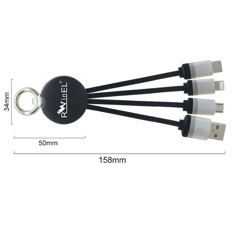 
Direct Quality 4 Inch 1 Usb Data Cable With Custom Led Backlight Logo 