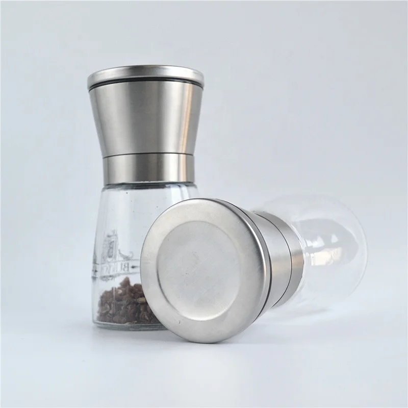 electric spice grinder with customizable grinding, stainless steel ceramic salt grinder