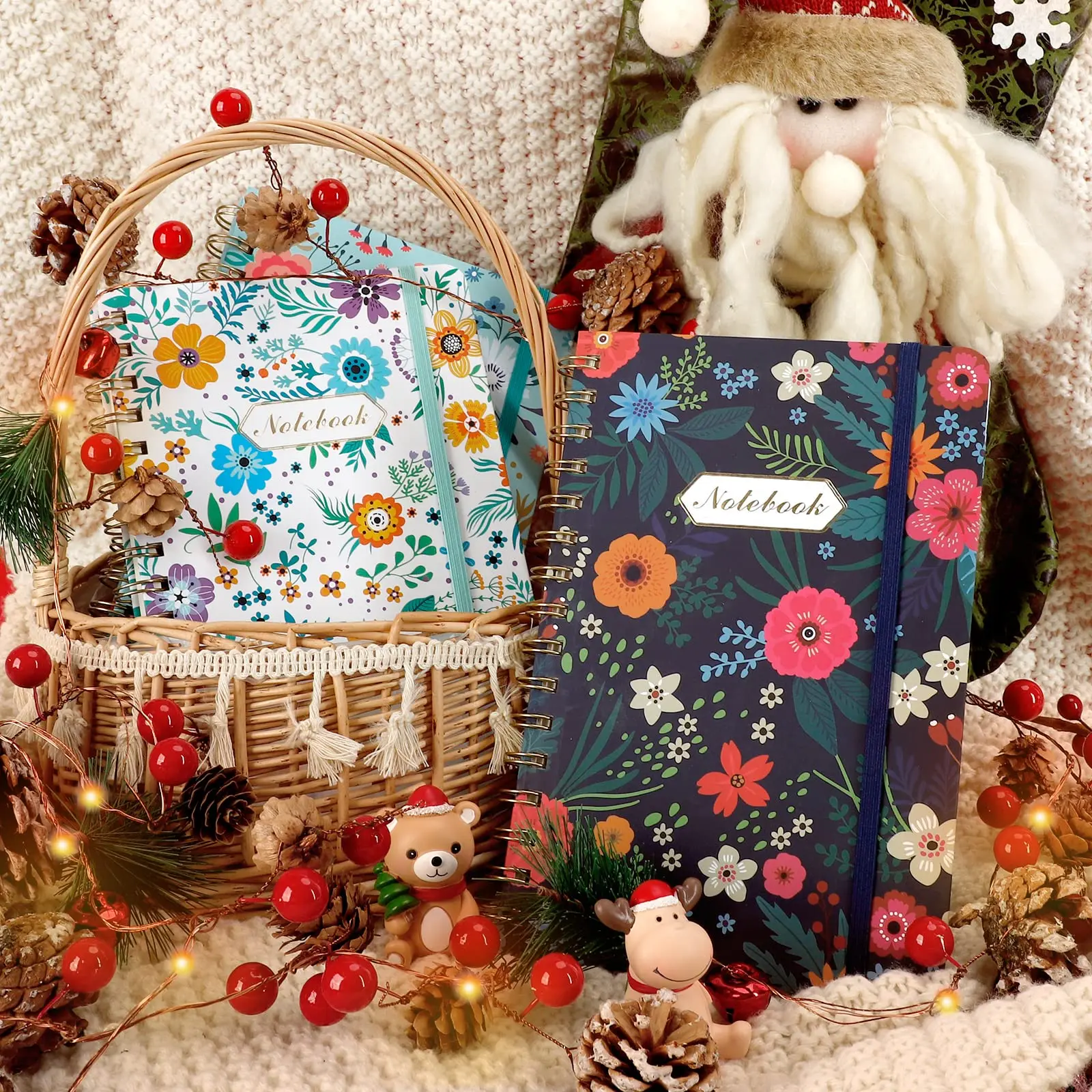 Custom Print Personalized Notebook A4 A5 A6 Pp Project Spiral Note Books 5 Subject Spiral Notebook With Elastic