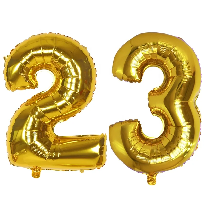EASTTERN 2022 wholesale New product foil balloons numbers wholesale letter foil balloons for Christmas and party decoration