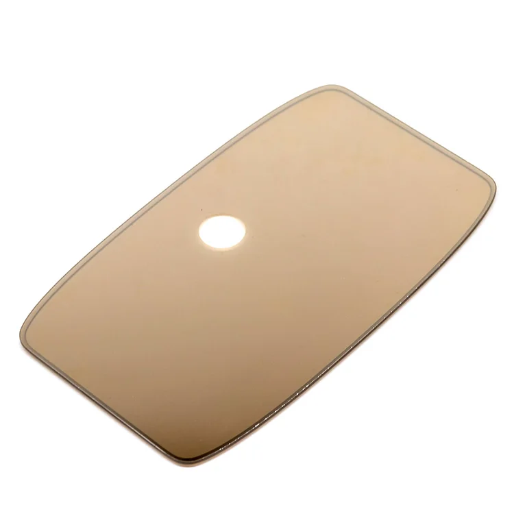 Factory customized tempered glass panel brown coating mirror hollow glass wall decoration window glass