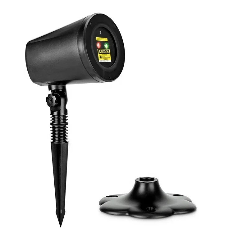 
Outdoor Waterproof Night Sensor Red Star and Green Christmas Tree Stars Shower Laser Light Projector 