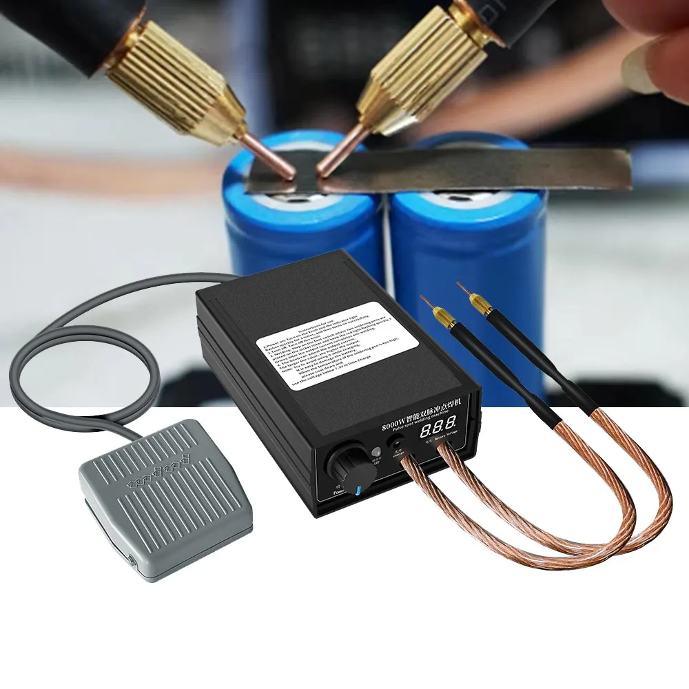 8000W Power Spot Welder For 18650 Battery Spot Welding DIY Portable Touch Welder Can Weld Mobile Phone Battery Charging Models