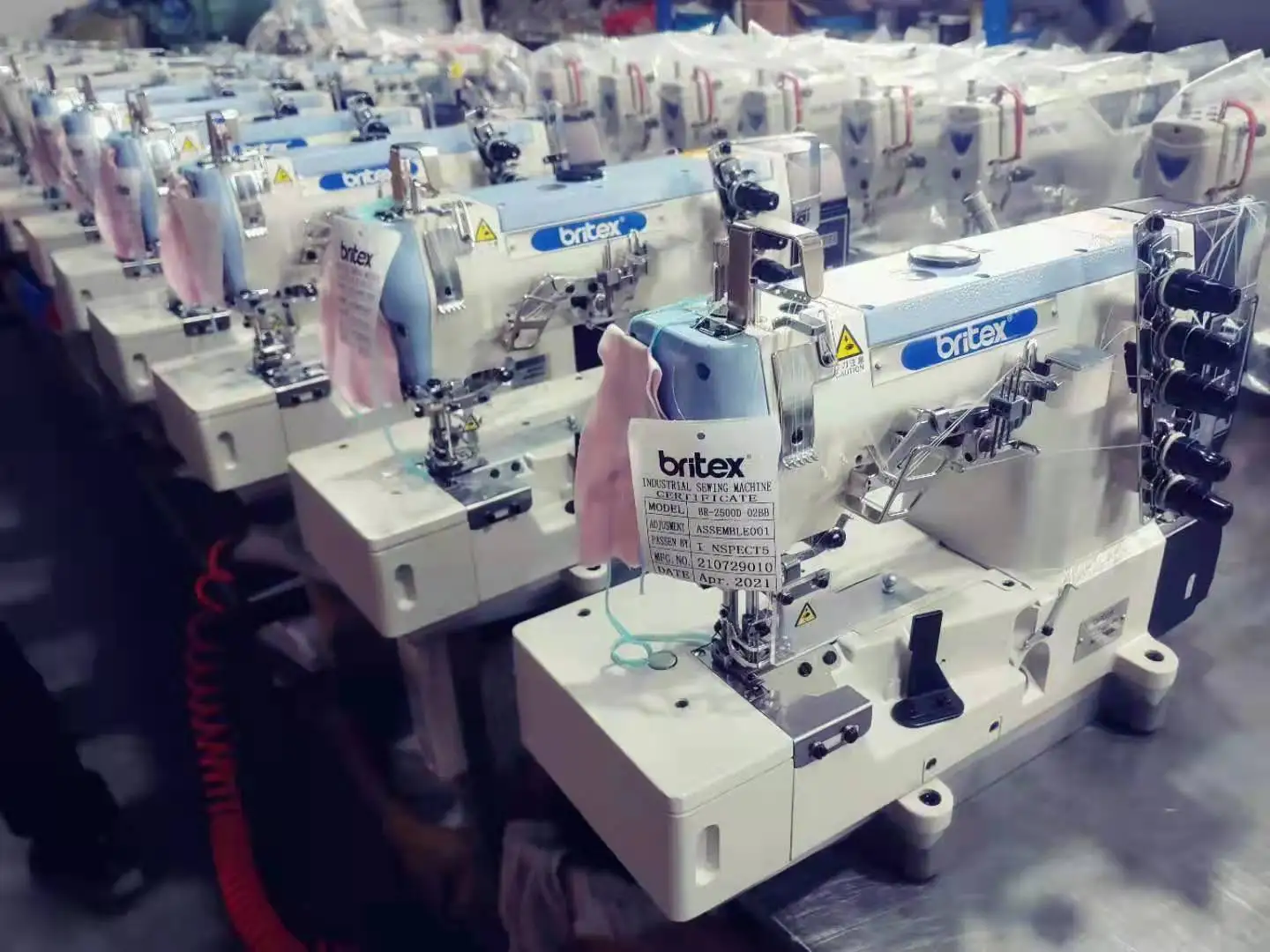 Best qualityBritex BR-2500D-01CB industrial direct drive flat bed interlock sewing machine price