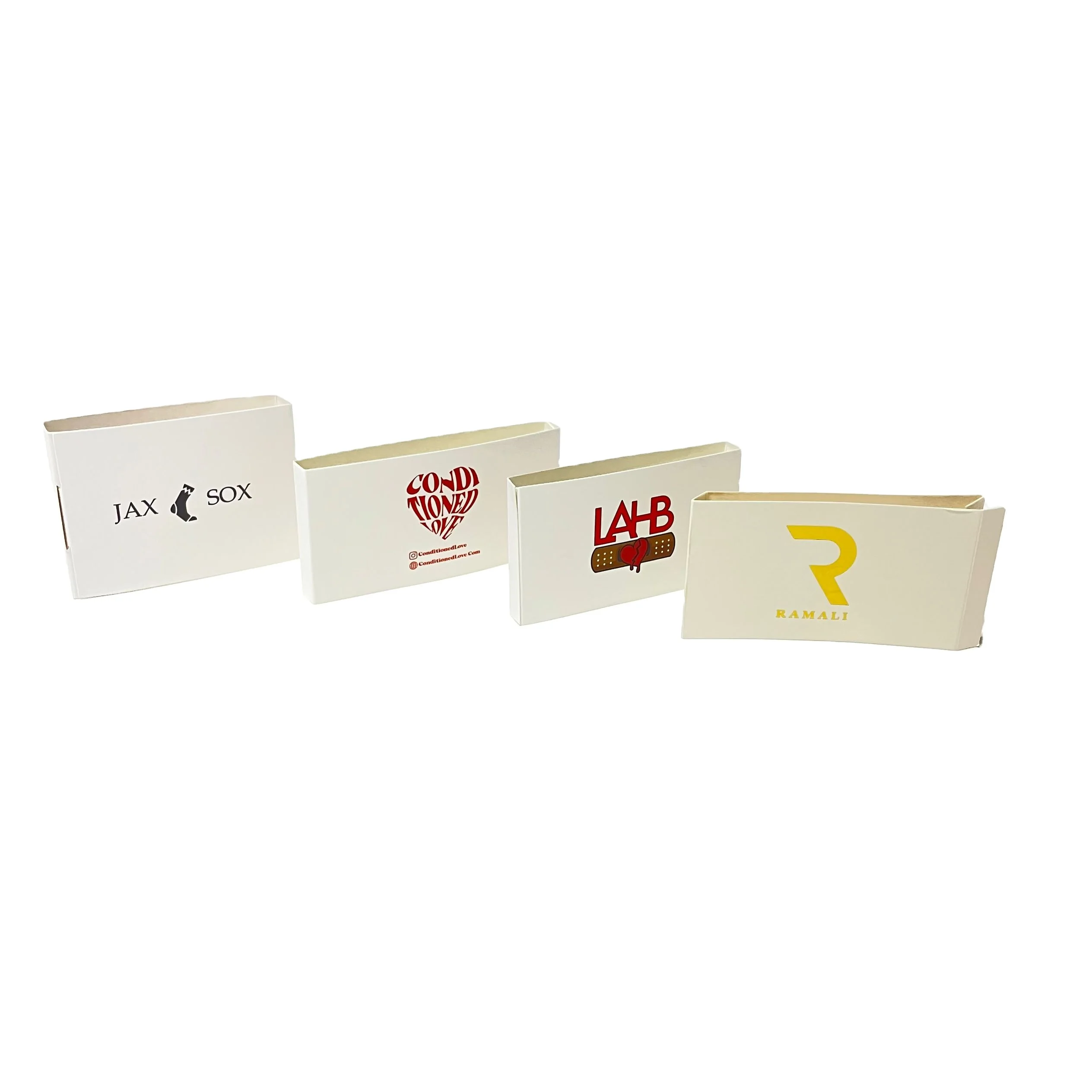 Customized Printed Logo Paper Cardboard Packaging Wrapping Card Custom Sock Sleeve