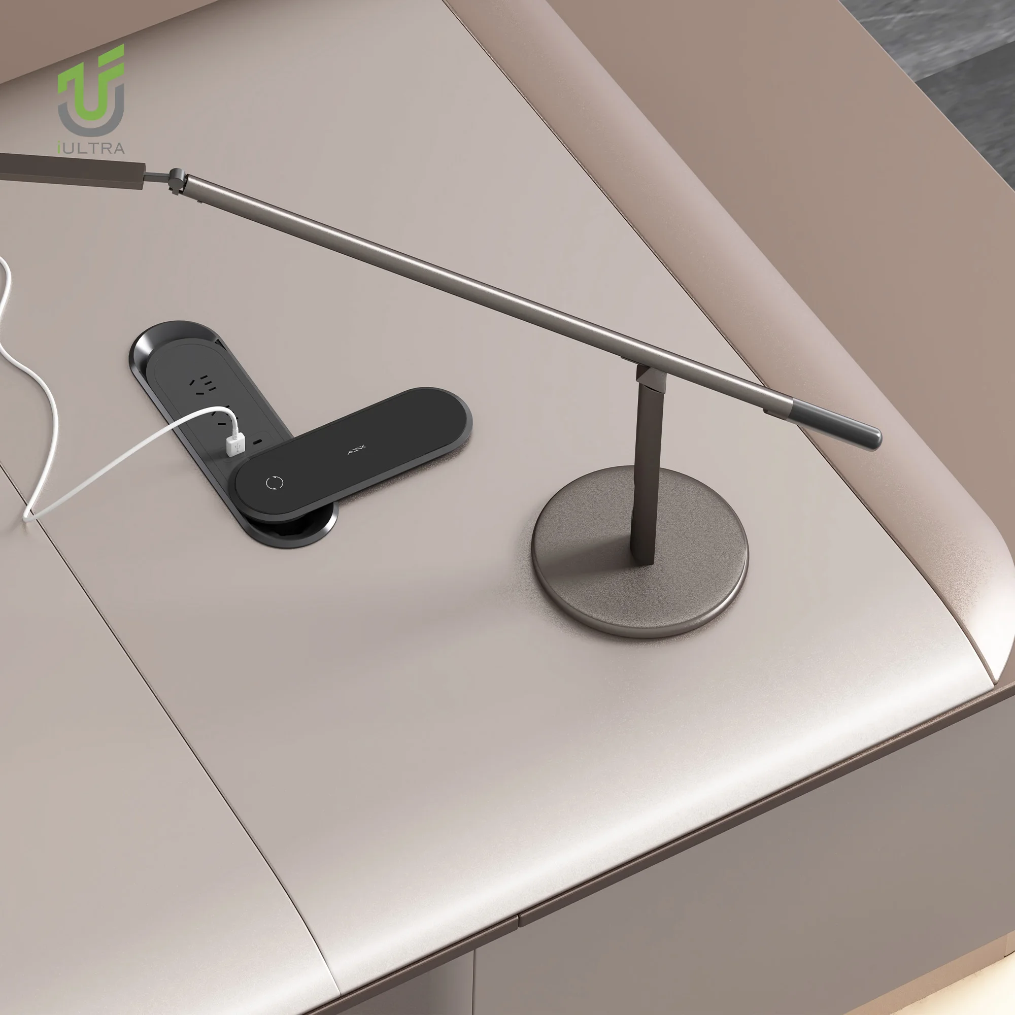 iULTRA 83D2602 commercial office furniture L shape desk luxury modern wood executive desk