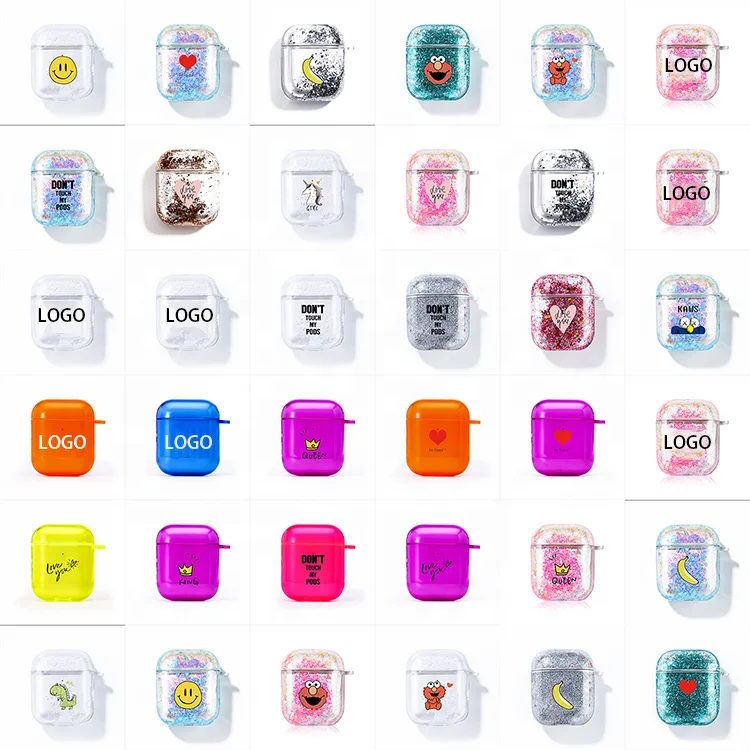 Универсальный противоударный защитный чехол для Air Pods ТПУ мраморный Apple