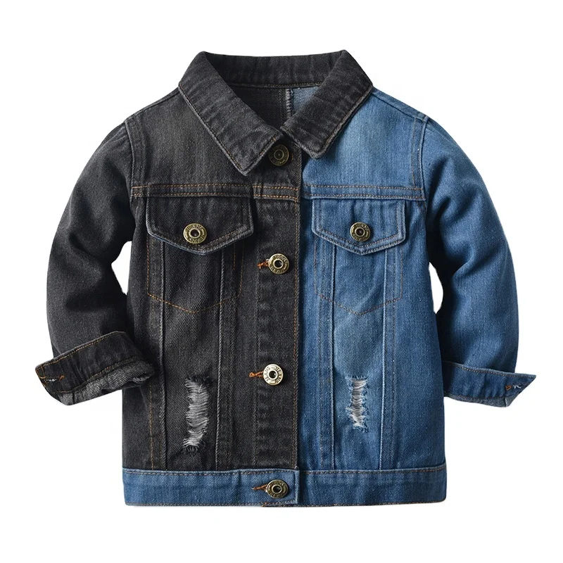 new design boutique American European boys jeans clothes top wholesale cotton denim baby boys kids denim jacket