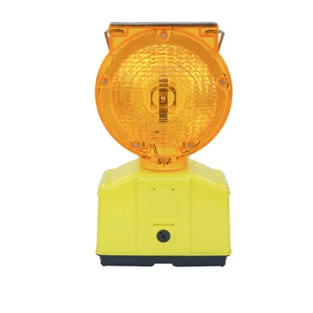 Rechargeable Solar PC LED Barricade Traffic Warning Beacon Cone Light