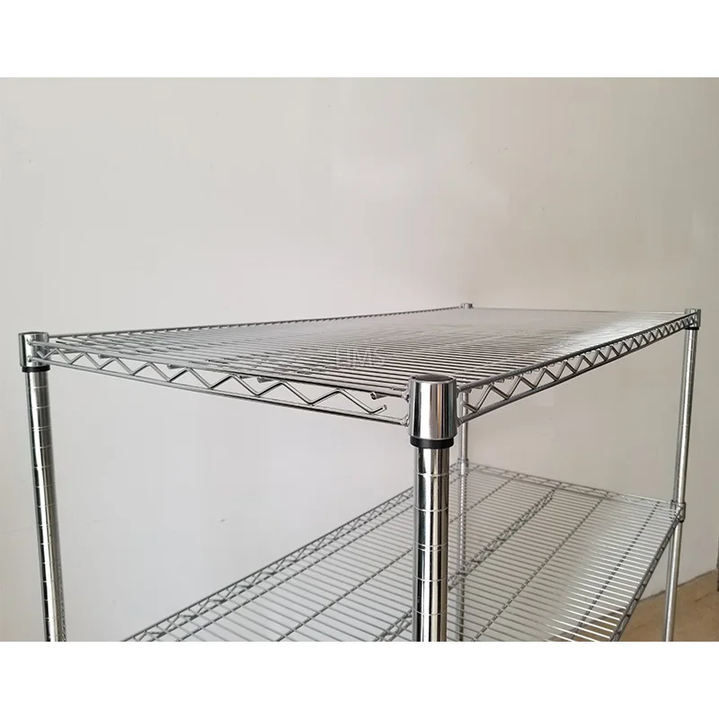 Customized Kitchen Food Cart Warehouse Storage Carts Powder Coating Display Shelving