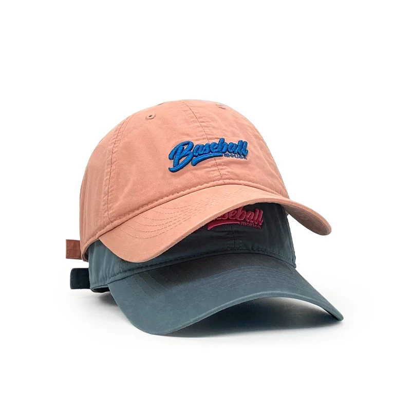 High quality cotton sports caps red mens baseball caps custom embroidery logo hat cap