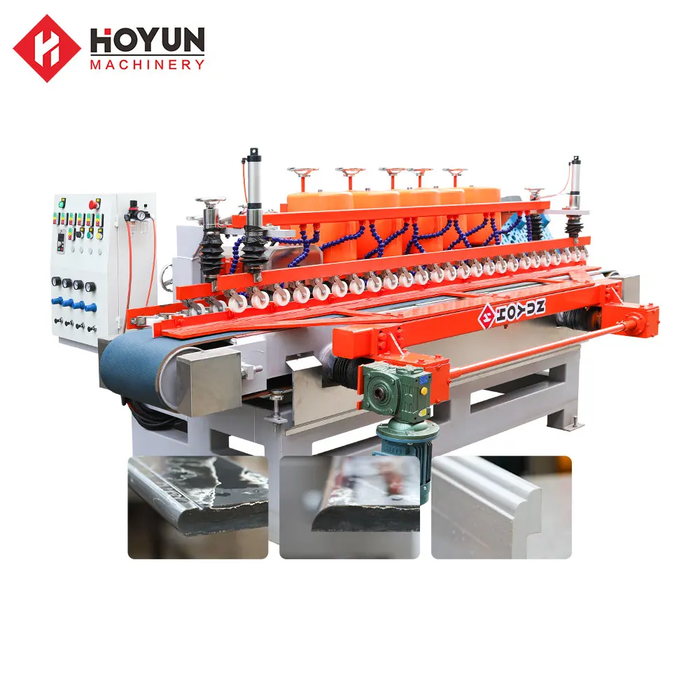 HOYUN 8 head polisher marble slab polishing machine tiles polishing abrasive machines