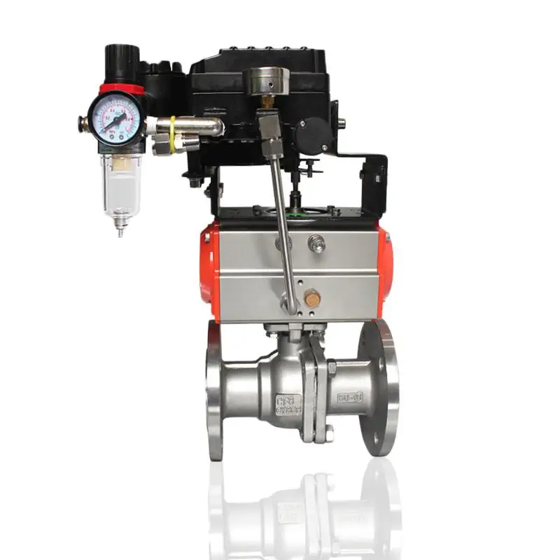 COVNA Air Automated Valve DN200 Flanged Ball Valve With Pneumatic Actuator 1.5 inch