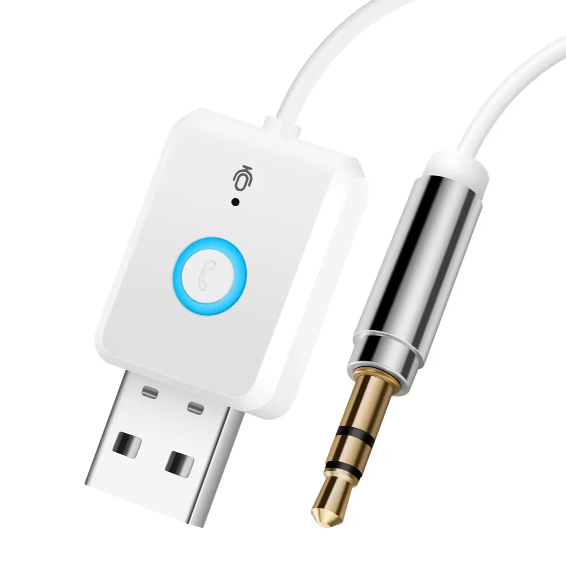 Белый автомобильный комплект 3 5 мм на USB-разъем AUX Audio Auto MP3 беспроводной музыкальный адаптер аудио передатчик