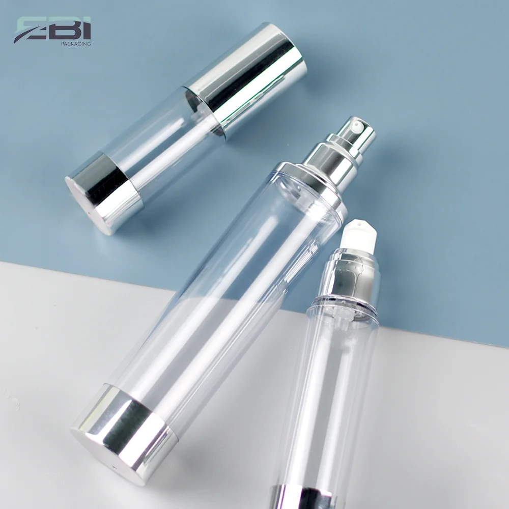 30 ml black and brown empty plastic serum airless pump lotion bottles