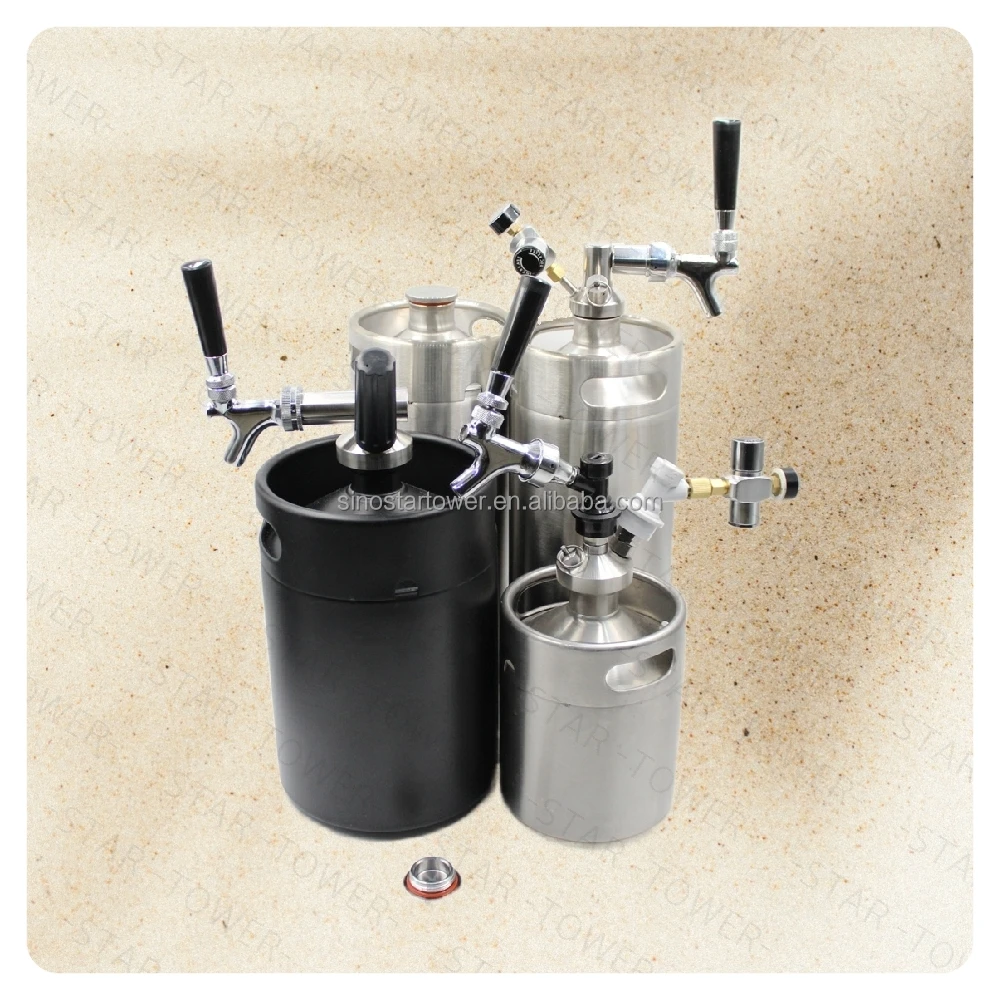 Mini Beer Keg Dispenser Tap With Ball Lock Connectors For 2L 5L 10L Growler For Homebrew Corny Keg Ball Lock Keg