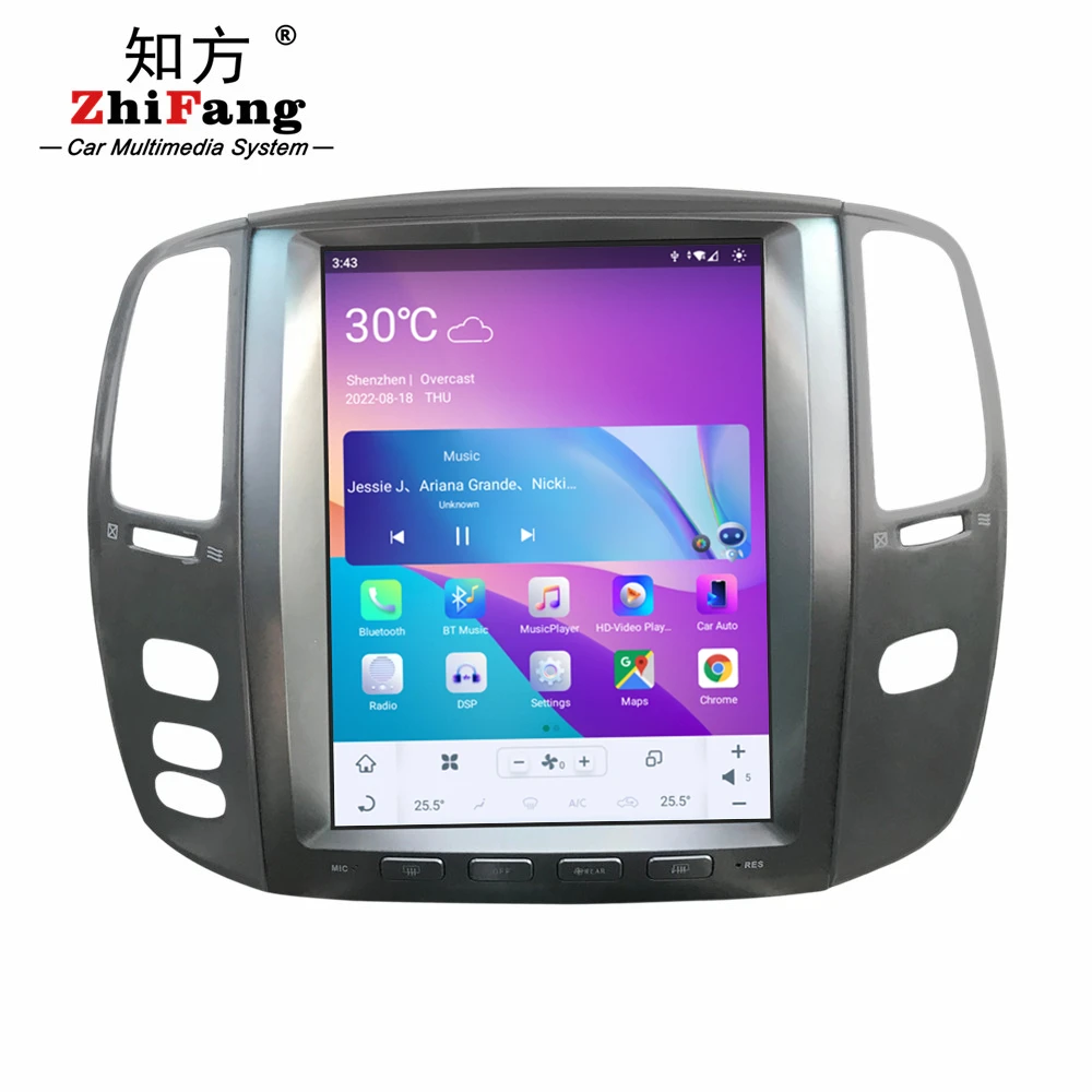 ZF-1305G Android Vertical Screen Gps Navigation For Toyota for Land Cruiser 100 For Lexus Lx470 Car Dvd Player