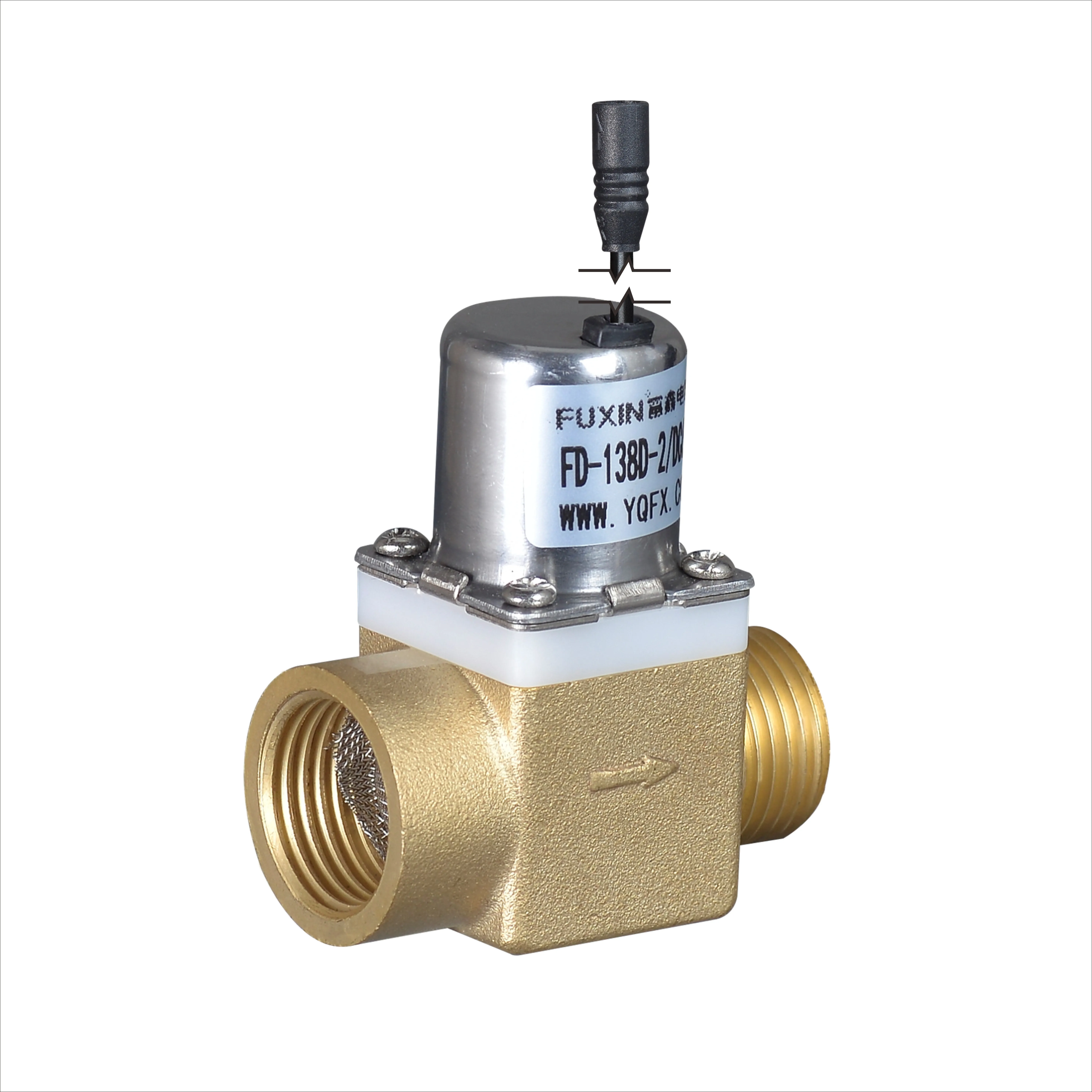 FD-138D-2 diaphragm structure electrically operated brass faucet 3v solenoid valve urinals automatic flush in commercial wc