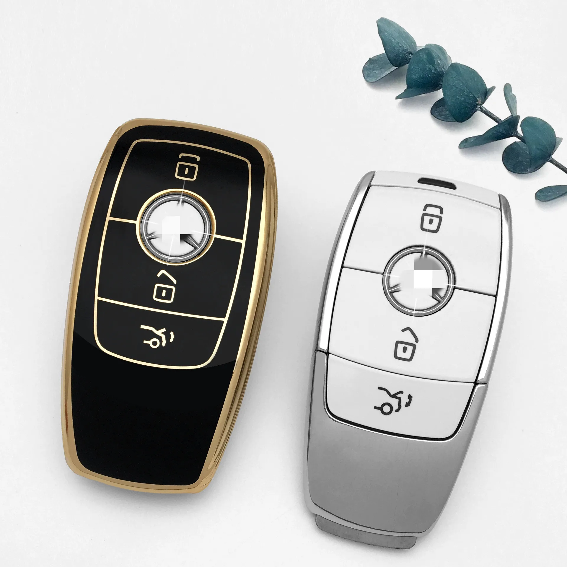 Wholesale of protective covers suitable for Mercedes Benz E320 E300 E200 key case, Phnom Penh car key case