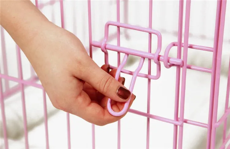 Customize Two Door Stacking Inside Stainless Metal Welded Wire Mesh Breeding Pet Kennel Crate Dog Cage For Dogs Collapsible