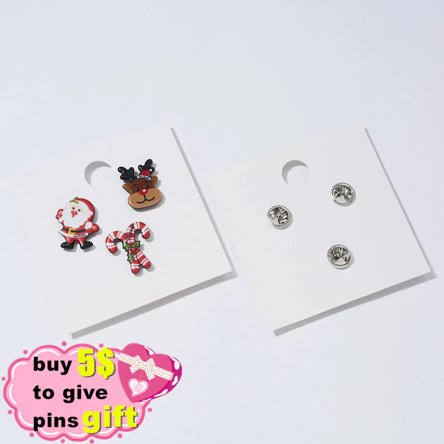 3pcs/set Merry Christmas Custom Brooches Christmas Socks Christmas Tree Elk Enamel Badge Brooch Women Fashion Party Jewelry Gift