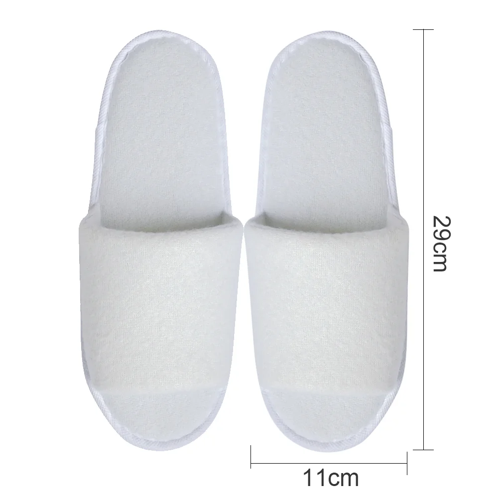 Five Star Non-slip Washable Disposable Personalized White Customised Slippers Hotel EVA open toe close toe