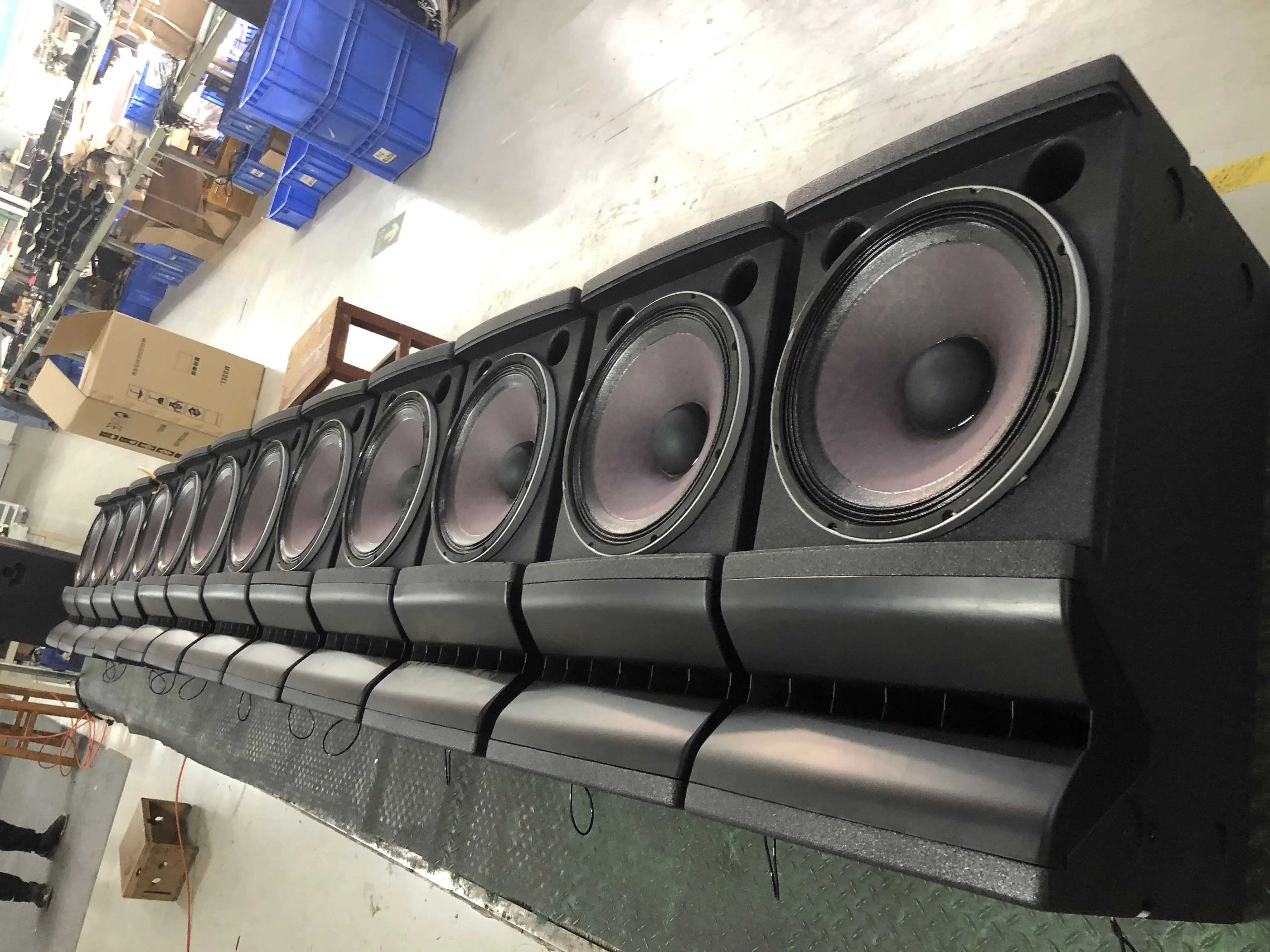 New arrival professional dj ktv concert stage sound speaker single 12 inch line array system speakers