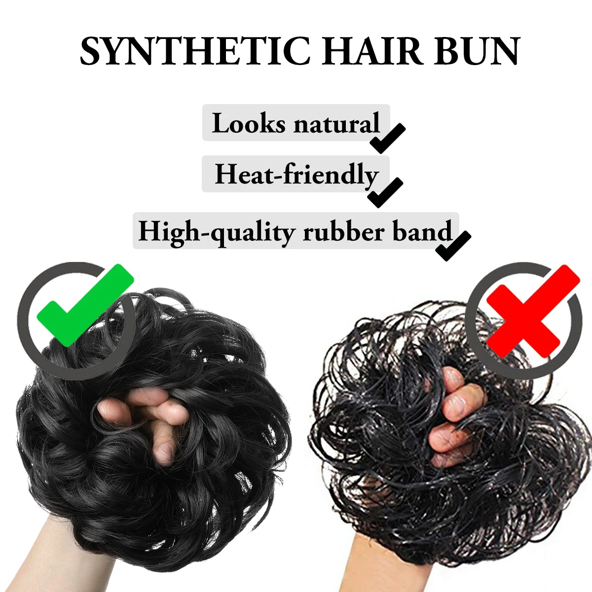 Summer Updo Hairstyles Wholesale Hair Donut Bun Curly Elastic Synthetic Easy Messy Extensions Hair Chignon For White Women