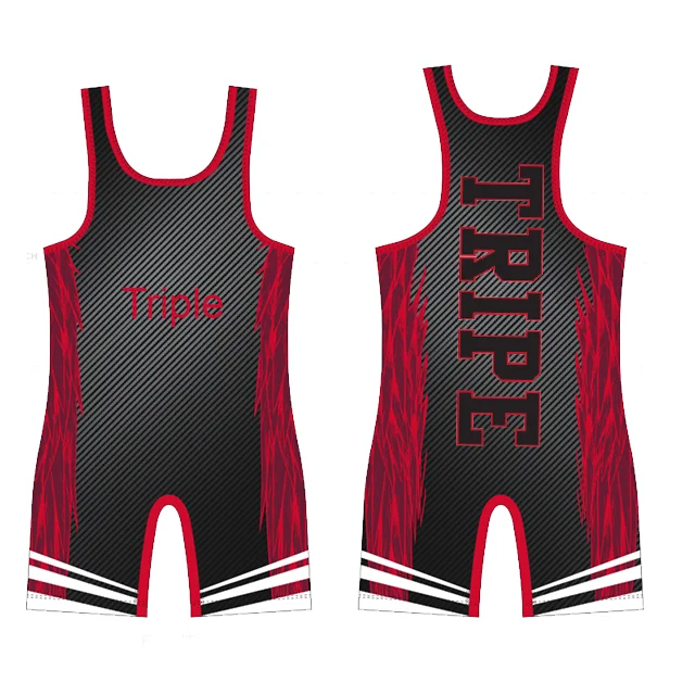 wholesale  cheap usa custom sublimation men low cut wrestling singlet