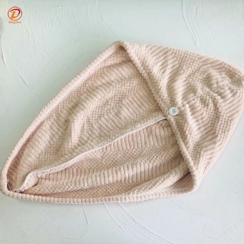 Customized Microfiber Hair Towel Turban Wraps for Women Kids Short Long Wet Curly Hair Drying Super Absorbent Quick Dry Towels