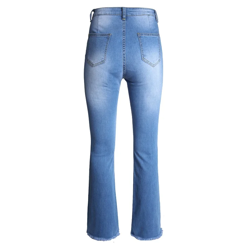 USA  ladies stretch blue jeans pants denim butt lift jeans