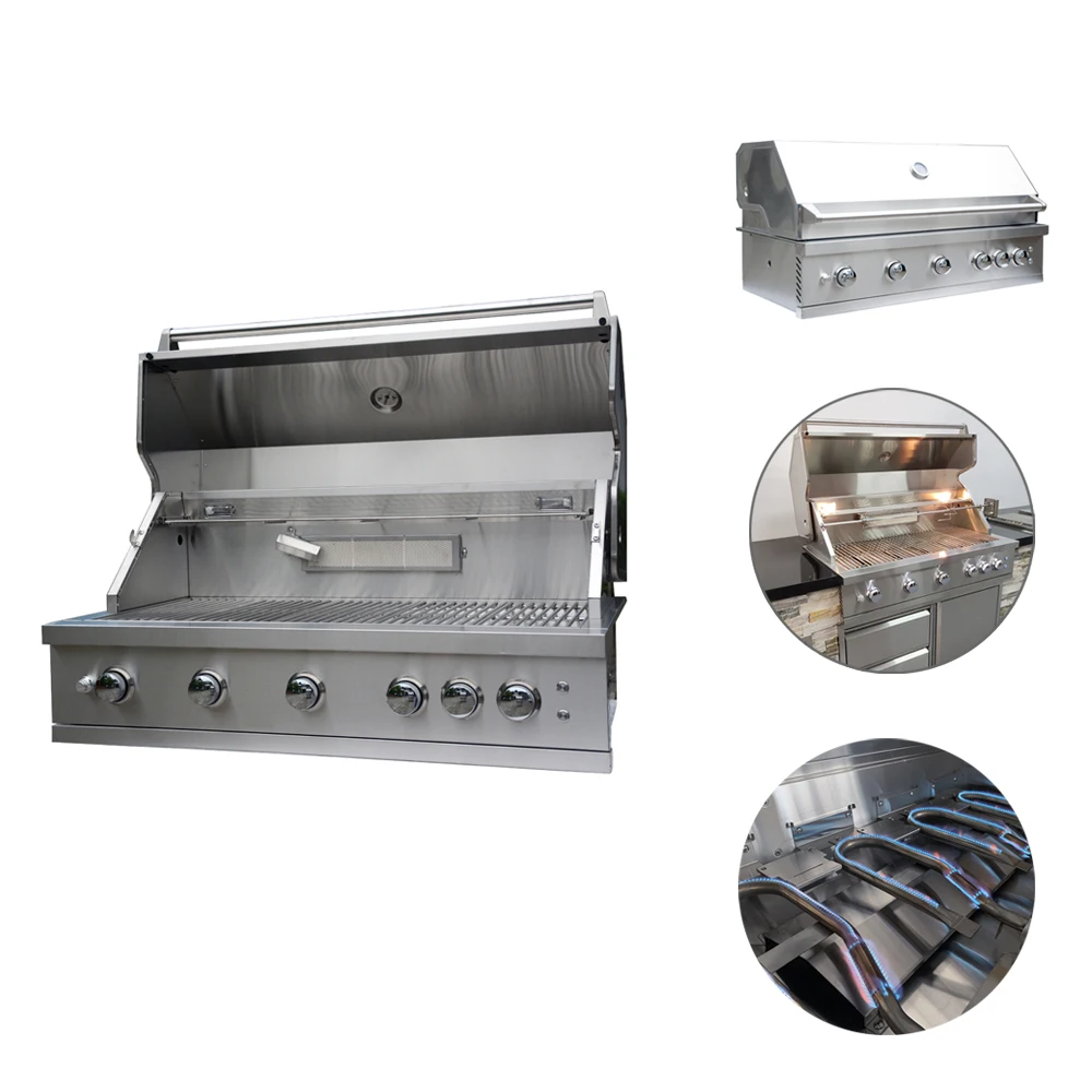 Hot Selling Propane Gas 304 Stainless Steel Barbecue Grill For Outdoor Cooking