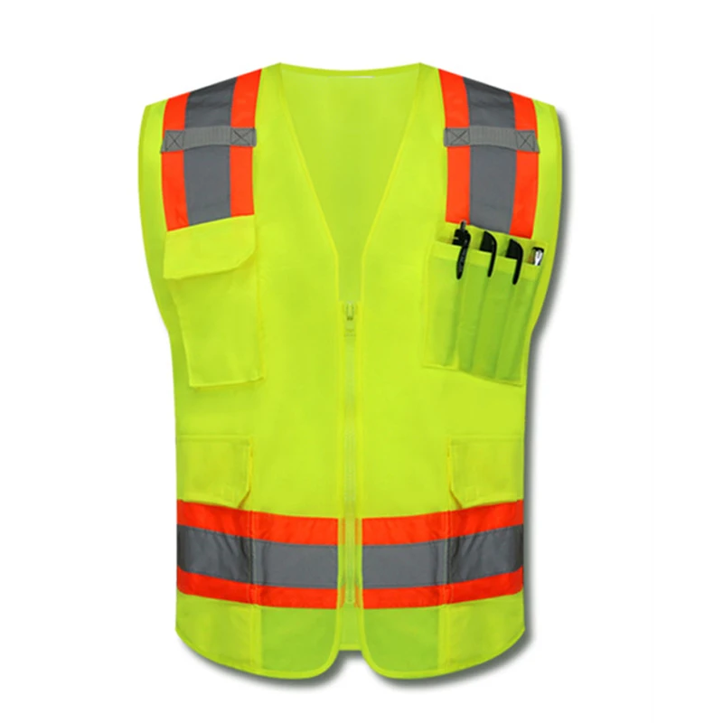 Factory Hi Vis Custom Logo Safety Construction Motorcycle Running Riding Tribe Mesh Reflective Vest