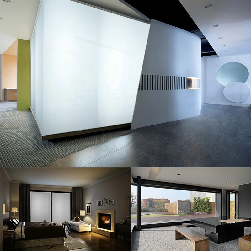 Dark Grey/black  Window Glass Film Electronic Smart Tint PDLC Switchable Smart Film