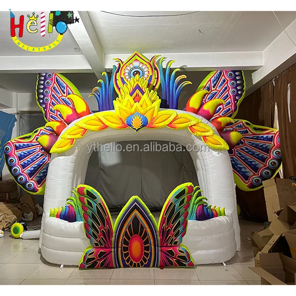 Inflatable stage decoration Custom inflatable DJ tent for outdoor concerts