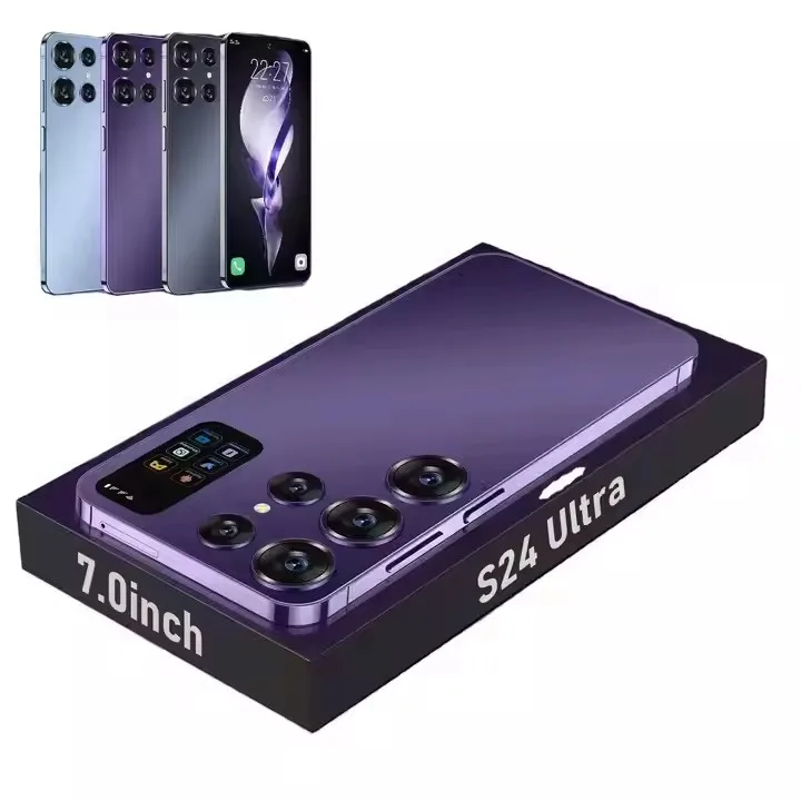 S24 + 5G Jie мобильный телефон 3 Мобильный 1500 4 SIM 16GB 512GB экран смартфон