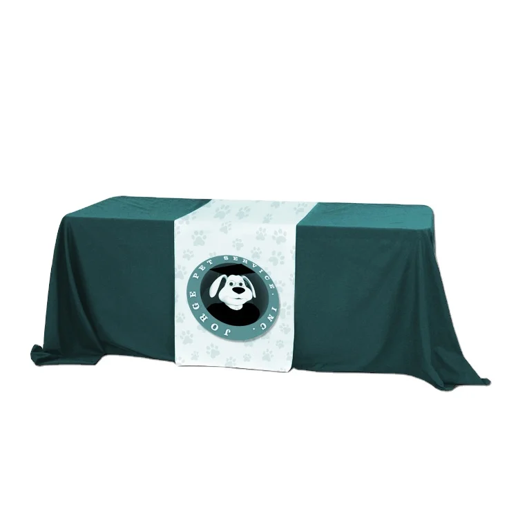 Custom Printing Personalize Logo Table Cloth Table Throw Fitted Table Cloth